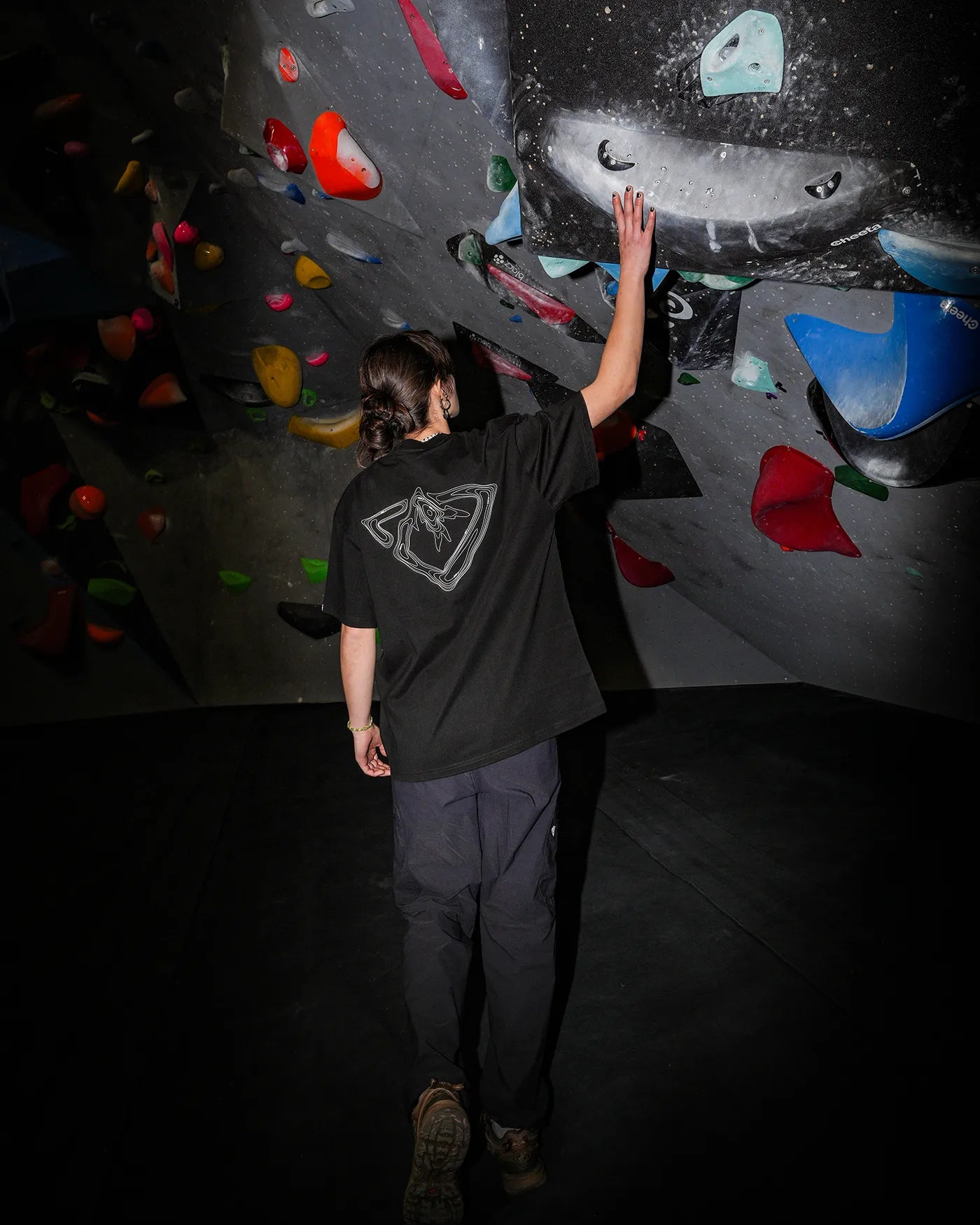T-shirt Oversize Topographic [noir/unisexe]